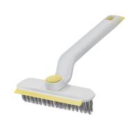 Spazzola per la pulizia delle fughe - Spazzola flessibile per la pulizia, spazzola con setole dure, pinzetta con manico lungo, spazzola per la pulizia con angolo regolabile, strumento rotante per la