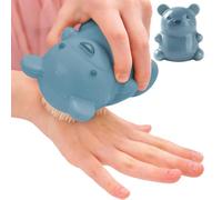 Spazzola per la pulizia delle mani a forma di orso per bambini, spazzola massaggiante per la pulizia delle unghie dei bambini, materiale delicato, design a cartoni animati, ideale per routine