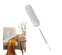 Spazzola per la pulizia delle piume, strumento estraibile per la pulizia delle piume, bastone per la polvere lavabile, spolverino con testa pieghevole e manico lungo, spolverino per lampadari e lati