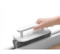 Spazzola per la pulizia delle scanalature delle finestre, multiuso per la pulizia di scanalature e binari, strumento di pulizia per davanzali delle finestre, strumento per la pulizia di porte