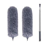spazzola per la pulizia Estensione regolabile in microfibra Feather Duster Spazzola divering, peso leggero, facile da allungare e davvero utile - 2 spazzole per polvere Duster Head (C)