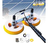 Spazzola per la pulizia solare, spazzola ad acqua per pannelli solari con asta di prolunga, testina per la pulizia dei pannelli solari per la pulizia di pannelli fotovoltaici e solari e altre attività