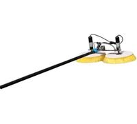 Spazzola per La Pulizia Solare, Spazzola per Palo Alimentata Ad Acqua per Pannelli Solari con Asta di Prolunga, Testina per La Pulizia di Pannelli Solari E Solari E Altre attività di Pul, 6m