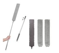 Spazzola per La Pulizia ZAKAZAKA Spolverino per Polvere Allungabile Regolabile Mop a Manico Lungo con Manico in Acciaio Inossidabile da 245cm Microfibra Spolverino per Pulire Letto, Divano, Casa