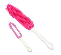 Spazzola per la rimozione dei peli di gatto, manico lungo, pettine per animali domestici, spazzola per la pulizia efficace ed ergonomica multifunzionale per tappeti, sedili, fodere del letto, vestiti