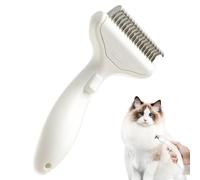 Spazzola per la rimozione del pelo, leggera, gradualmente curva, allargate, strumento per la cura del pelo delicato sulla pelle, per animali domestici senza e pelosi