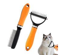 Spazzola Per La Rimozione Del Pelo Morto Nei Cani Denti in Acciaio | Set Spazzole per Cani che Perdono Pelo per Conigli e Animali a Pelo Lungo e Corto