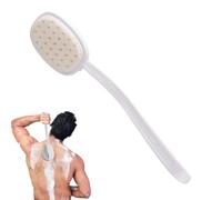Spazzola Per La Schiena Da Doccia Setole In Silicone Antiscivolo Con Manico | Scrubber dorsale da doccia Casa, bagno, palestra, viaggio, viaggio d'affari, collo, spalle, braccia, petto