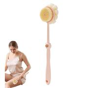 Spazzola per la schiena del bagno Manico lungo per doccia,Spazzola per doccia - Scrubber corpo a doppia faccia per bagno o spazzola asciutta,Scrubber corpo e bagno a doppia faccia, spazzola a setole