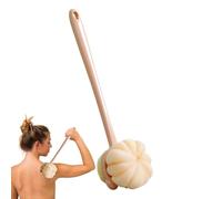 Spazzola per la schiena per doccia, spazzola per doccia e corpo | Spazzola doppio lato con setole e spugna per spazzolare umido o secco, per donne e uomini