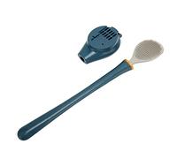 Spazzola per la spazzola per la pulizia efficiente della pulizia a parete montata sulla maniglia lunga spazzola toilette con copertura per la polvere per l'uso del bagno