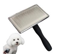 Spazzola per la toelettatura del cane, 16,6 x 12 x 4 cm, aghi in metallo per la pulizia degli animali, strumento per rimuovere il , per tutti i tipi di trecce