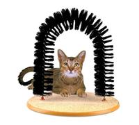 Spazzola per la toelettatura ' del gatto - Spazzola per la toelettatura degli animali domestici | Tiragraffi per gatto | automatico con setole, cuscinetto antigraffio per gatti interni