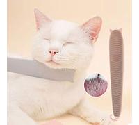 Spazzola per la toelettatura della lingua del gatto per spargimento, comoda e pettine per gattini, design innovativo ispirato alla lingua di madre e gatto, colore: rosa/grigio