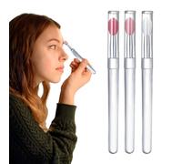 Spazzola per labbra in silicone - Applicatore per labbra riutilizzabile 3PCS, portatile che applica il pennello per rossetto | Testa della spazzola in silicone, tubo in alluminio, asta per spazzola