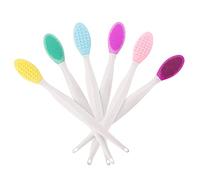 Spazzola per labbra in silicone doppio lato morbido strumento di pulizia in silicone