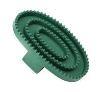 Spazzola per lavaggio dei per la cura della stalla, L | Toelettatore per curry in silicone, forma ovale, denti flessibili, supporto per la manipolazione del passante