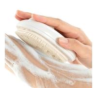 Spazzola per lavaggio posteriore in silicone per doccia con supporto per | Scrubber per il bagno del corpo per le donne Famiglia Bagno WC Casa Appartamento College Dorm Agriturismo Vacanze