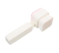 Spazzola per Lavaggio Viso Doppia Faccia in Silicone Bianco | Setole Morbide da Lato, Rilievi di Varie Misure Dall’altro, Manico Ergonomico per Uso Domestico