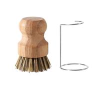 Spazzola Per Lavare - Set di Spazzole con Setole per Pulizia e Manico in Legno con Grattugia di Drenaggio - Spazzola per Lavare i | per Pentole Padelle e Pulizia Piastrelle e Fughe
