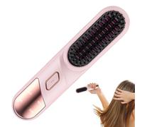 Spazzola per lisciare i capelli ionica, Spazzola per lisciare i capelli - Spazzola lisciante per ioni negativi a riscaldamento rapido - Strumento per lo styling dei capelli, piastra per spazzole ricar