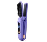 Spazzola per lisciare i capelli - Piastra per capelli senza fili 23x3,5x4,5 cm con piastre, Ferro arricciacapelli portatile, Spazola per lisciare gli ioni negativi, Spazzola per styling pettine in fe