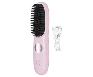 Spazzola Per Lisciare I Capelli Portatile - Con Display A LED, Riscaldamento Rapido, 3 Temperature Regolabili, Mini Piastra Per Capelli Per Viaggi E Casa