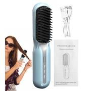 Spazzola Per Lisciare I Capelli Senza Fili | Spazzola Lisciante In Ceramica A Riscaldamento Rapido | 3 Riscaldamento Portatile Brusheo Hair Pro Con Ioni Negativi | Spazzola Lisciante Ricaricabile Da D