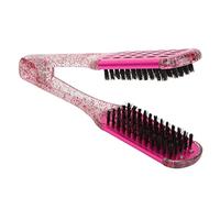 Spazzola per Lisciare i Capelli, Spazzola a Doppia Faccia con Pannello Cavo, Resistenza Alle Alte Temperature, Molla, per Asciugatura e Styling, Materiale ABS e Alluminio
