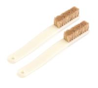 Spazzola per manico con setole in nylon per pasta di saldatura, pulizia interni e pavimenti, confezione da 2, 170 x 55 x 15/25 mm, compatibile con uso automobilistico e domestico