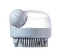 Spazzola per massaggio del cuoio capelluto in silicone, massaggiatore per capelli e cuoio capelluto, spazzola da bagno in silicone per rimuovere olio di forfora per lavaggio morbido SPA doccia pettine