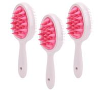 Spazzola per Massaggio del Cuoio Capelluto Manico Lungo Strumento per Massaggio Alla Testa dei Denti a Doppia Faccia Massaggiatore per Vasca Bagno per il Bagno di Casa