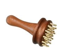 Spazzola per meridiano, manico ergonomico con denti in , in legno, Gua Sha per tessuti profondi, per il relax e il benessere, per donne, uomini, anziani, testa e spalle