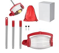 Spazzola per Noci in Acciaio Inox con, Rullo Manuale per Raccolta Noci per Noci, Castagne, Noci, Piccoli Giocattoli, Palline e Foglie
