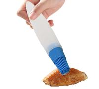 Spazzola per olio in silicone, contenitore per olio in silicone con pennello, bottiglia riutilizzabile per pressare condimenti per insalata, cucinare e cuocere