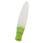 Spazzola per olio in silicone, dispenser portatile per olio con pennello in silicone, pennello per pasticceria, contenitore e contenitore per olio d'oliva con pennello in silicone per condimenti per
