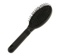 Spazzola per parrucche ad anello per extension in silicone con micro anello, colore: nero