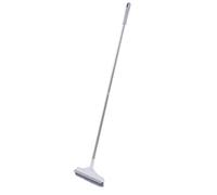 Spazzola per pavimenti a manico lungo a setole rigide per pulizia del pavimento per il patio, il bagno, il garage, cucina, il muro, il ponte e vasca, bianco