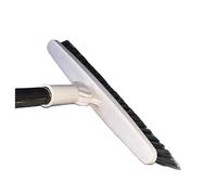 Spazzola Per Pavimenti con Manico Lungo, Raschietto 2 in 1 E Spazzola con Setole Rigide Per Lavori Pesanti Per La Pulizia di Doccia, Bagno, Patio, Garage, Cucina(Beige)