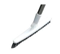 Spazzola Per Pavimenti, Spazzola Per Fessure con Manico Lungo, Spazzola Per Doccia con Setole Rigide, Per La Pulizia del Patio, Bagno, Garage, Cucina, Parete, Vasca, Piastrelle(88.5cm -Bianco)