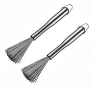 Spazzola per piatti da cucina in acciaio inossidabile 304 con impugnatura comoda per una pressione di lavaggio controllata (304)