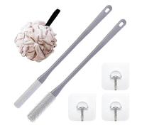 Spazzola per piedi con manico lungo, lavapiedi con manico lungo - Spazzola per pulizia fessure punta in silicone con manico lungo,Scrubber tra le dita dei piedi ergonomico, un modo semplice per pulire