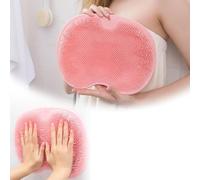 Spazzola per piedi e schiena, cuscinetto massaggiante, 2024 nuovo scrubber posteriore da parete, spazzola in silicone per massaggio da bagno con ventose, tappetino esfoliante per piedi esfoliante per