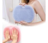 Spazzola per piedi e schiena, tappetino massaggiante, 2024 nuovo scrubber posteriore da parete, spazzola in silicone per massaggio da bagno con ventose, tappetino esfoliante per piedi esfoliante per