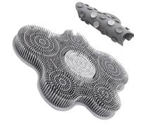 Spazzola per piedi in silicone per doccia Piastra scrub con ventose