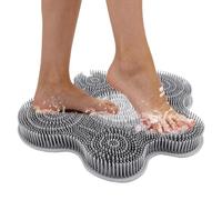 Spazzola per piedi in silicone per doccia Piastra scrub con ventose