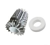 Spazzola per piscina Semi 61020601 e anello 6101611-R4 per Dolphin M400 e Astralpool Explorer Plus Evolution Logic Eco 50 M400 (2 pezzi)