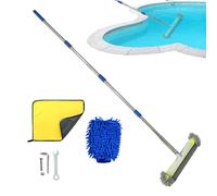 Spazzola per piscina, testa rotonda detergente robusta per una pulizia, spazzola per piscina a testa rimovibile - per interni ed esterni, piastrelle, pavimenti, spa, vasca idromassaggio, bagno,