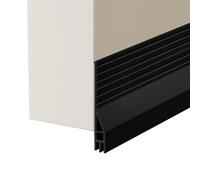 Spazzola per porta in TPE con design a fondo ondulato di precisione per massimizzare l'area di contatto e l'isolamento ambientale (nero)