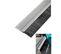 Spazzola per Porte, Striscia di Alluminio a Forma di H - Guarnizione Resistente a Polvere e Agenti atmosferici per Macchine Utensili, armadi elettrici e Parte Inferiore delle Porte, 30 cm (1